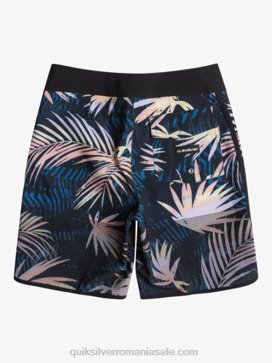 negru 8-16 highlite scallop 16 boardshorts XT6B2146 băieți Quiksilver