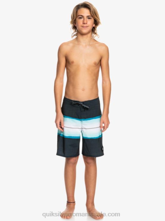 negru 8-16 nuanță de rășină surfsilk 17 boardshorts XT6B2301 băieți Quiksilver