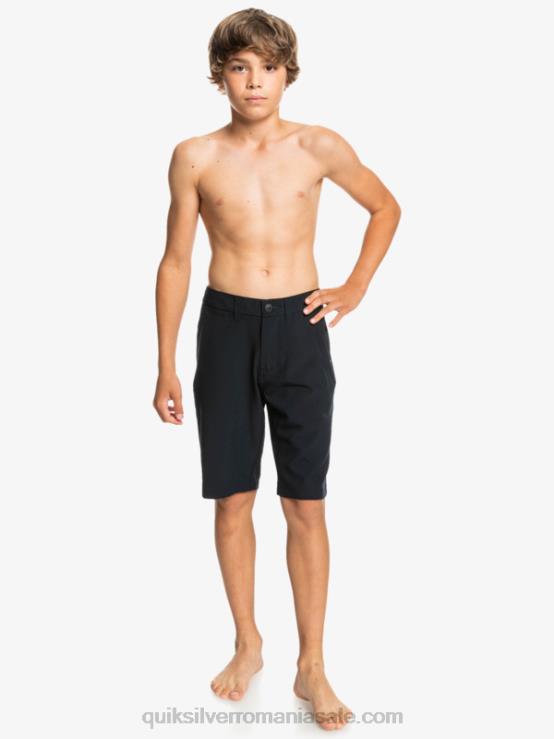 negru 8-16 ocean union 19 boardshorts amfibieni XT6B1933 băieți Quiksilver