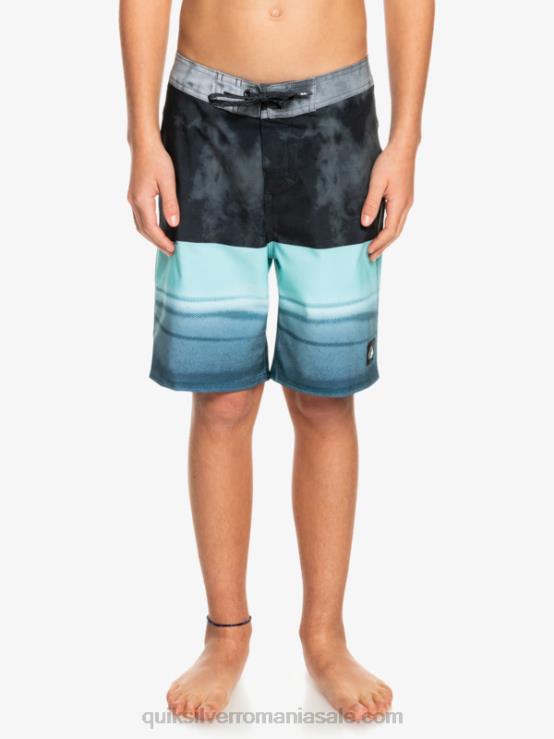negru 8-16 surfsilk cinci-0 17 boardshorts XT6B2298 băieți Quiksilver