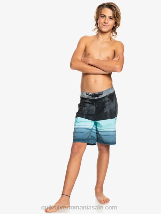 negru 8-16 surfsilk cinci-0 17 boardshorts XT6B2298 băieți Quiksilver