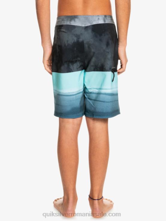 negru 8-16 surfsilk cinci-0 17 boardshorts XT6B2298 băieți Quiksilver