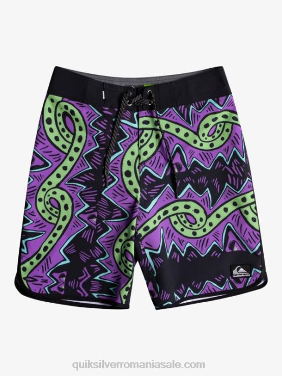 negru 8-16 surfsilk throwback 17 boardshorts XT6B2329 băieți Quiksilver