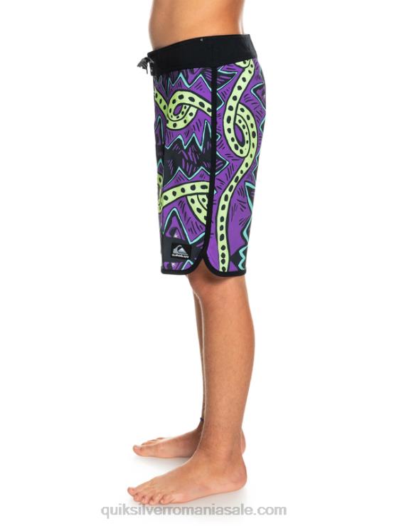 negru 8-16 surfsilk throwback 17 boardshorts XT6B2329 băieți Quiksilver