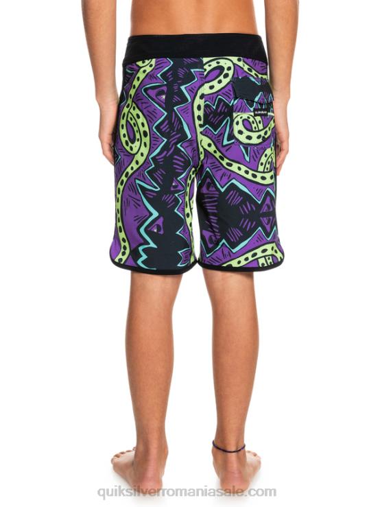 negru 8-16 surfsilk throwback 17 boardshorts XT6B2329 băieți Quiksilver