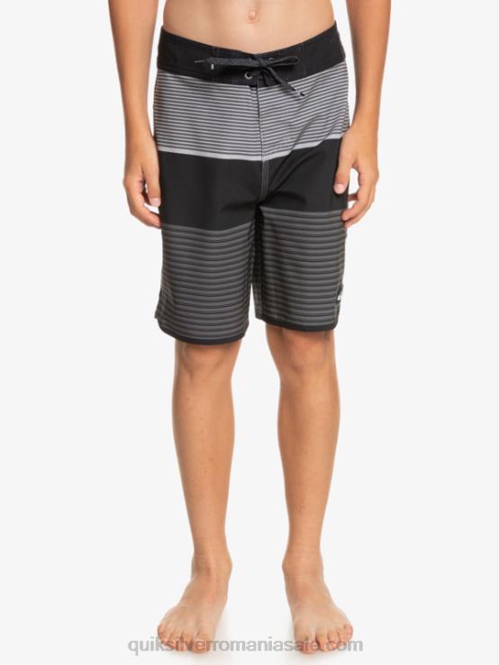 negru 8-16 surfsilk tijuana 17 boardshorts XT6B1987 băieți Quiksilver