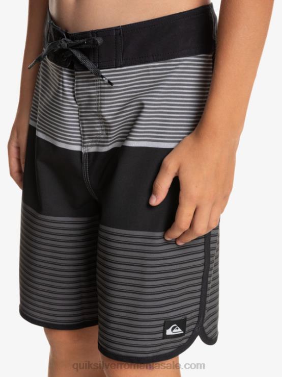 negru 8-16 surfsilk tijuana 17 boardshorts XT6B1987 băieți Quiksilver
