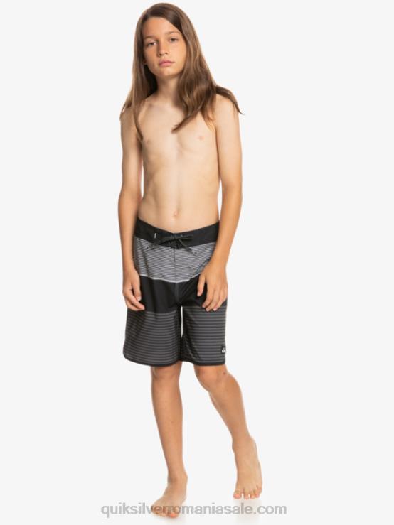 negru 8-16 surfsilk tijuana 17 boardshorts XT6B1987 băieți Quiksilver