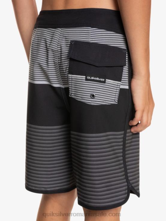 negru 8-16 surfsilk tijuana 17 boardshorts XT6B1987 băieți Quiksilver