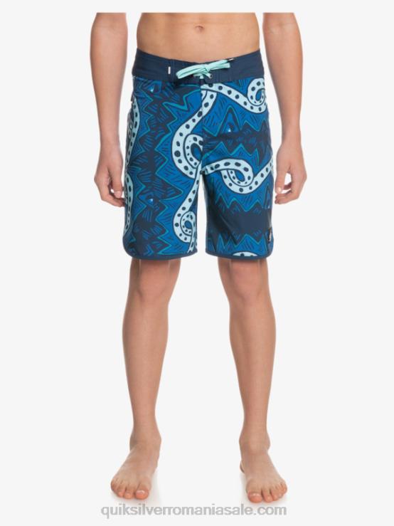 însemne albastre 8-16 surfsilk throwback 17 boardshorts XT6B2328 băieți Quiksilver