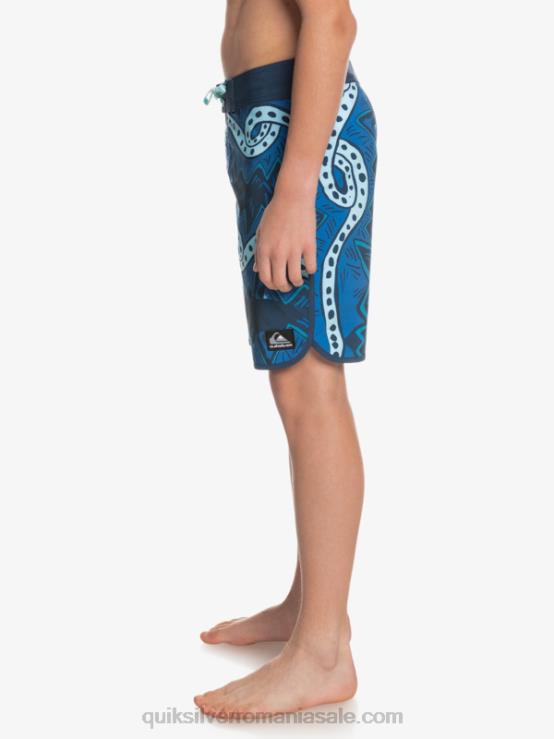 însemne albastre 8-16 surfsilk throwback 17 boardshorts XT6B2328 băieți Quiksilver