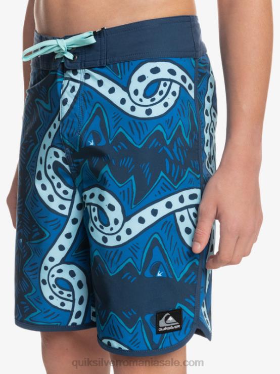 însemne albastre 8-16 surfsilk throwback 17 boardshorts XT6B2328 băieți Quiksilver