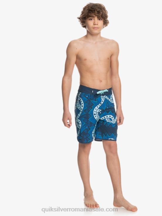 însemne albastre 8-16 surfsilk throwback 17 boardshorts XT6B2328 băieți Quiksilver