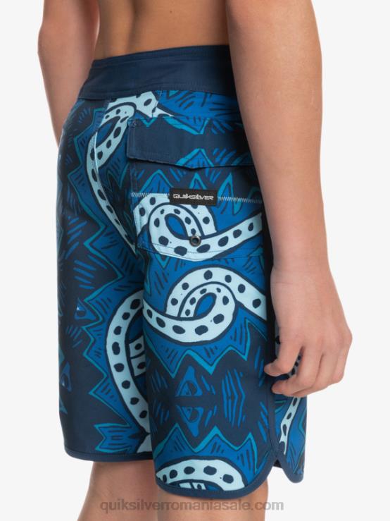 însemne albastre 8-16 surfsilk throwback 17 boardshorts XT6B2328 băieți Quiksilver