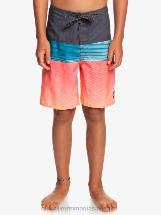 pop portocaliu 8-16 panouri de zi cu zi și 17 boardshort XT6B2275 băieți Quiksilver
