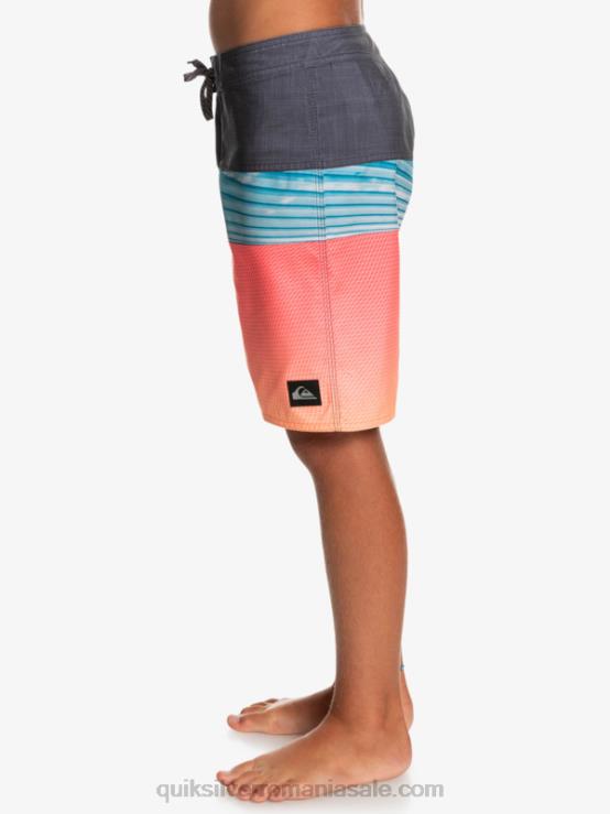 pop portocaliu 8-16 panouri de zi cu zi și 17 boardshort XT6B2275 băieți Quiksilver