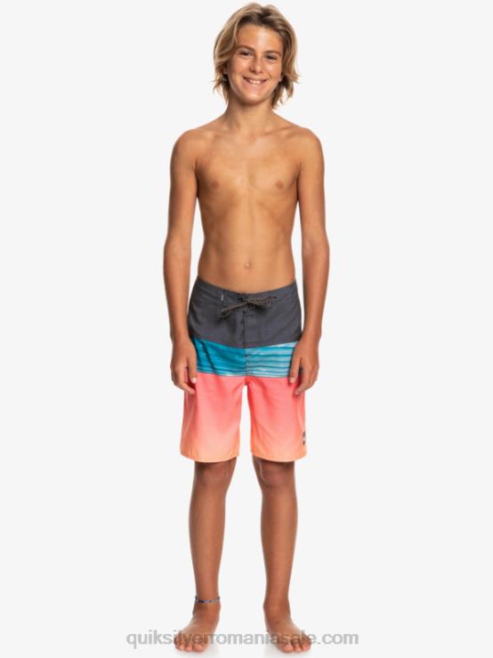 pop portocaliu 8-16 panouri de zi cu zi și 17 boardshort XT6B2275 băieți Quiksilver