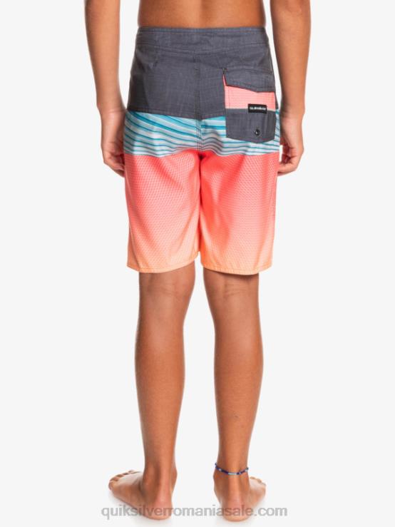 pop portocaliu 8-16 panouri de zi cu zi și 17 boardshort XT6B2275 băieți Quiksilver