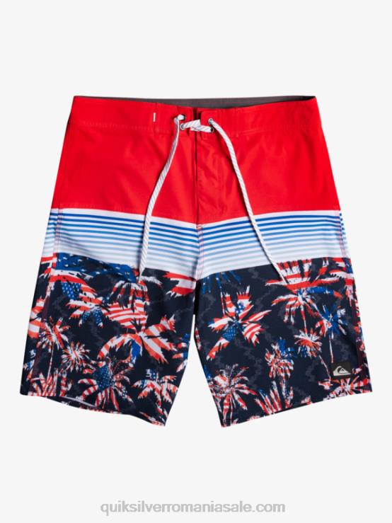 rosu cu risc ridicat 8-16 panouri de zi cu zi și 17 boardshort XT6B2276 băieți Quiksilver