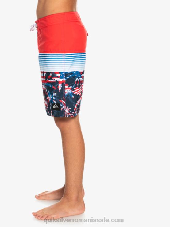 rosu cu risc ridicat 8-16 panouri de zi cu zi și 17 boardshort XT6B2276 băieți Quiksilver