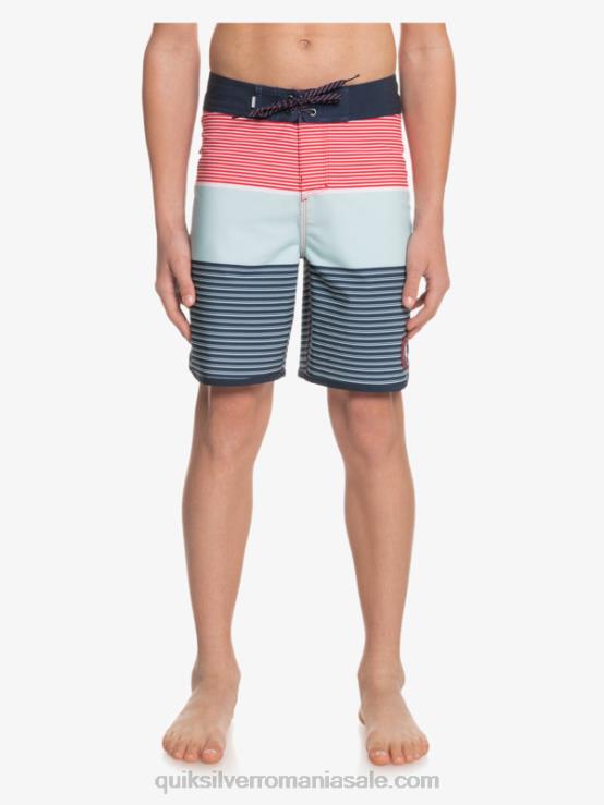 rosu cu risc ridicat 8-16 surfsilk tijuana yth 17 boardshort XT6B2272 băieți Quiksilver