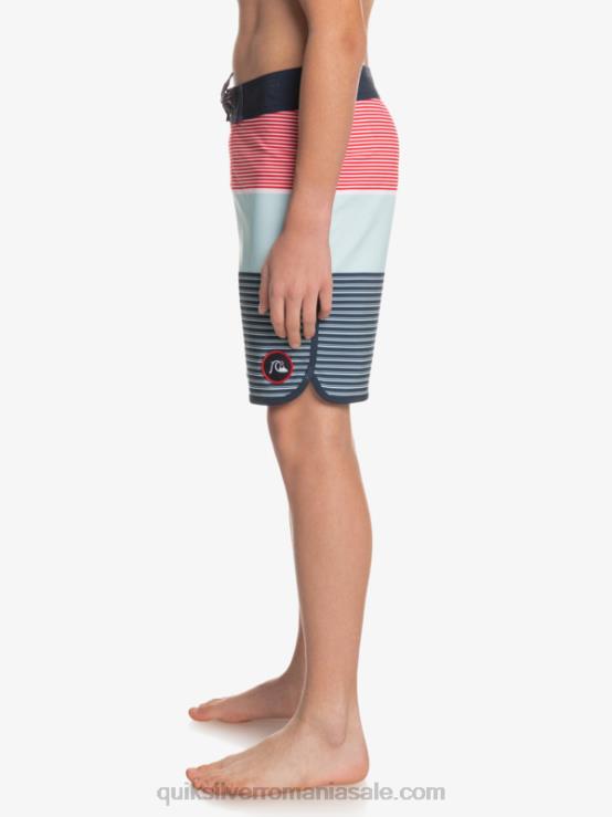 rosu cu risc ridicat 8-16 surfsilk tijuana yth 17 boardshort XT6B2272 băieți Quiksilver