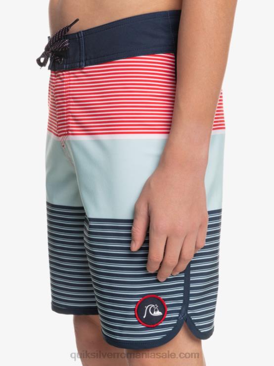 rosu cu risc ridicat 8-16 surfsilk tijuana yth 17 boardshort XT6B2272 băieți Quiksilver