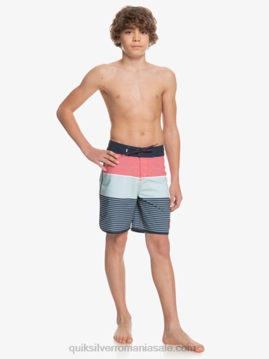 rosu cu risc ridicat 8-16 surfsilk tijuana yth 17 boardshort XT6B2272 băieți Quiksilver