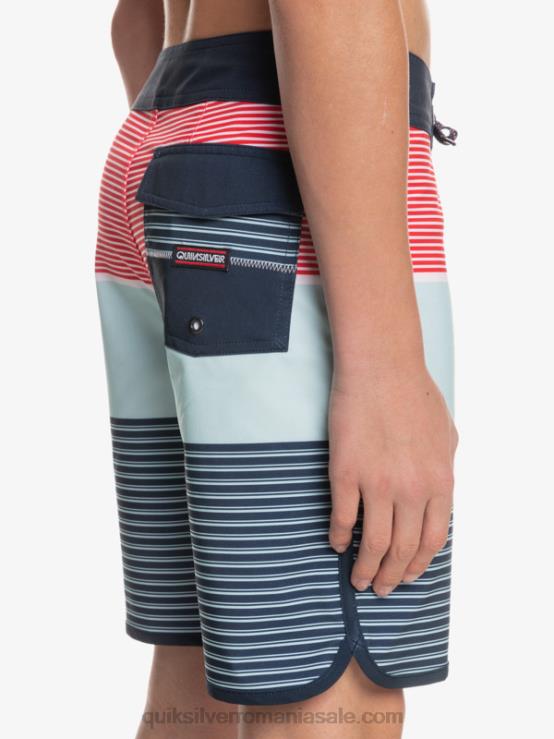 rosu cu risc ridicat 8-16 surfsilk tijuana yth 17 boardshort XT6B2272 băieți Quiksilver