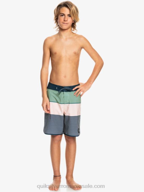 trandafir voalat 8-16 surfsilk tijuana yth 17 boardshort XT6B2271 băieți Quiksilver