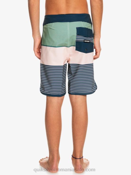 trandafir voalat 8-16 surfsilk tijuana yth 17 boardshort XT6B2271 băieți Quiksilver