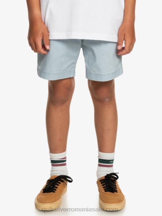albastru ceresc 8-16 taxer 15 pantaloni scurți cu talie elastică XT6B2082 băieți Quiksilver