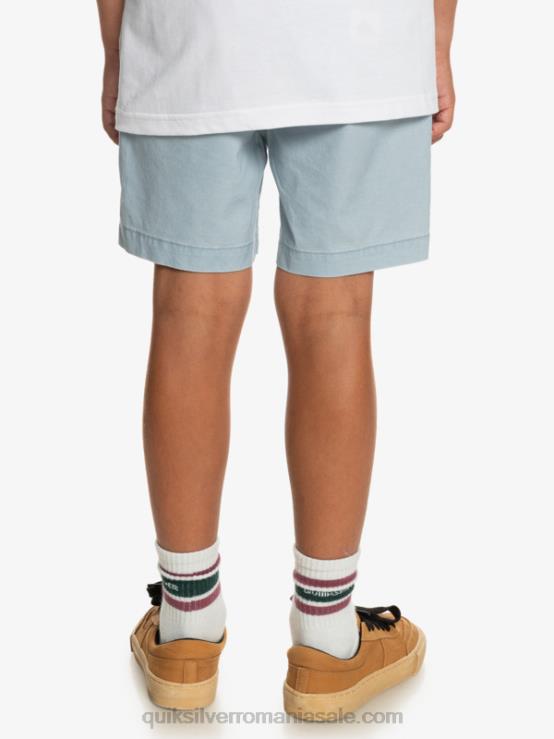 albastru ceresc 8-16 taxer 15 pantaloni scurți cu talie elastică XT6B2082 băieți Quiksilver