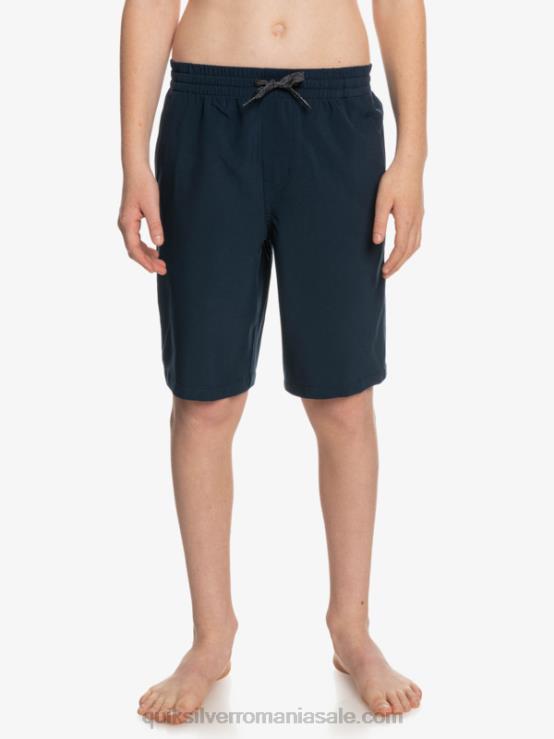 blazer bleumarin 8-16 ocean elastic amph yth 18 pantaloni scurți hibrid XT6B2256 băieți Quiksilver