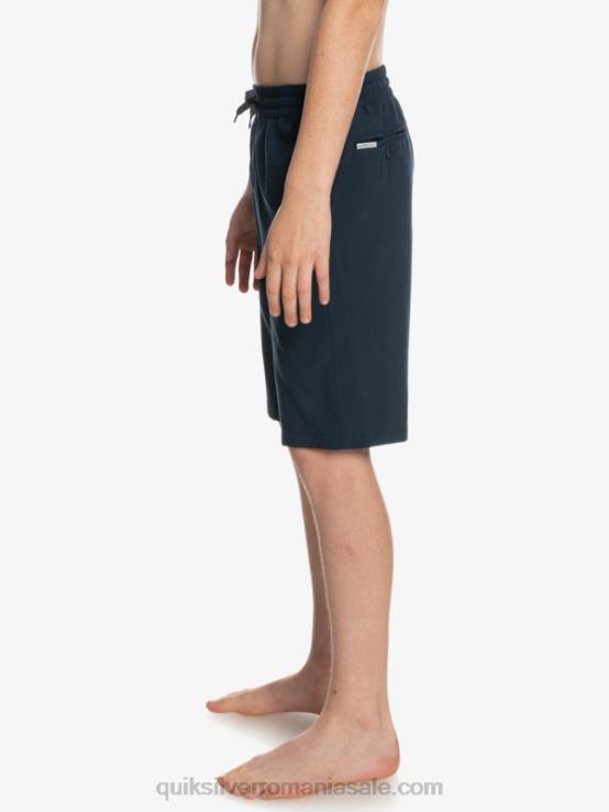 blazer bleumarin 8-16 ocean elastic amph yth 18 pantaloni scurți hibrid XT6B2256 băieți Quiksilver