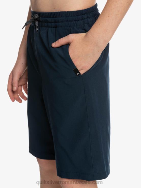 blazer bleumarin 8-16 ocean elastic amph yth 18 pantaloni scurți hibrid XT6B2256 băieți Quiksilver