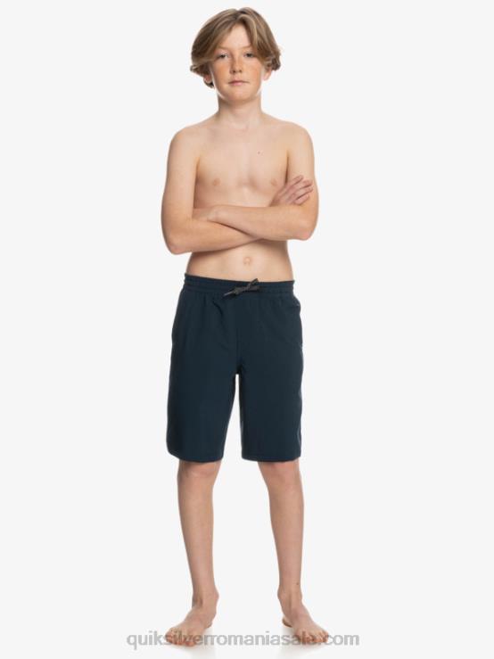 blazer bleumarin 8-16 ocean elastic amph yth 18 pantaloni scurți hibrid XT6B2256 băieți Quiksilver