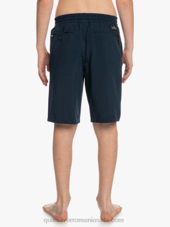 blazer bleumarin 8-16 ocean elastic amph yth 18 pantaloni scurți hibrid XT6B2256 băieți Quiksilver