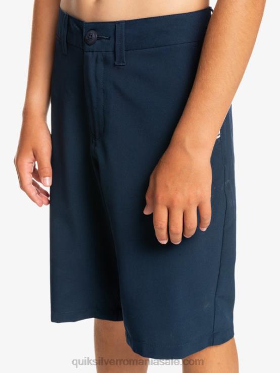 blazer bleumarin 8-16 union amphibian 19 pantaloni scurți hibrid XT6B2238 băieți Quiksilver