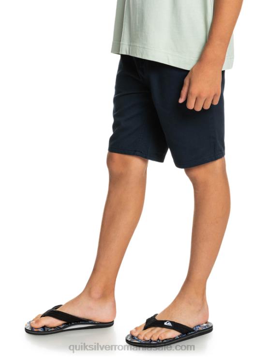blazer bleumarin 8-16 zilnic 17 pantaloni scurți chino XT6B2289 băieți Quiksilver