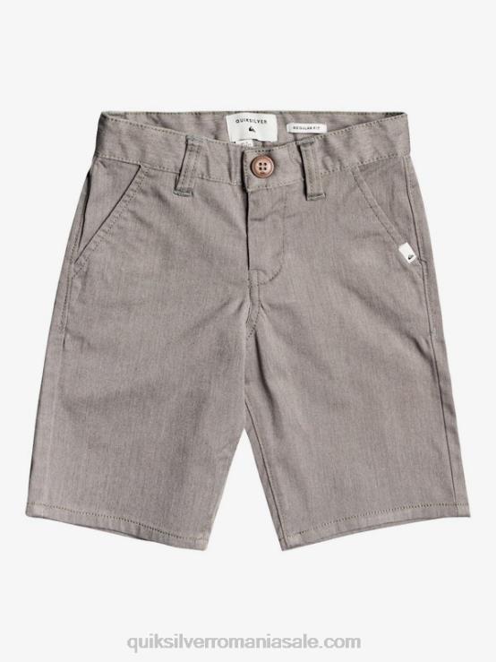 erica gri deschis 2-7 pantaloni scurți chino stretch union de zi cu zi XT6B2105 băieți Quiksilver