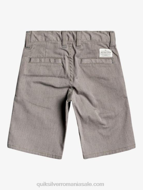 erica gri deschis 2-7 pantaloni scurți chino stretch union de zi cu zi XT6B2105 băieți Quiksilver