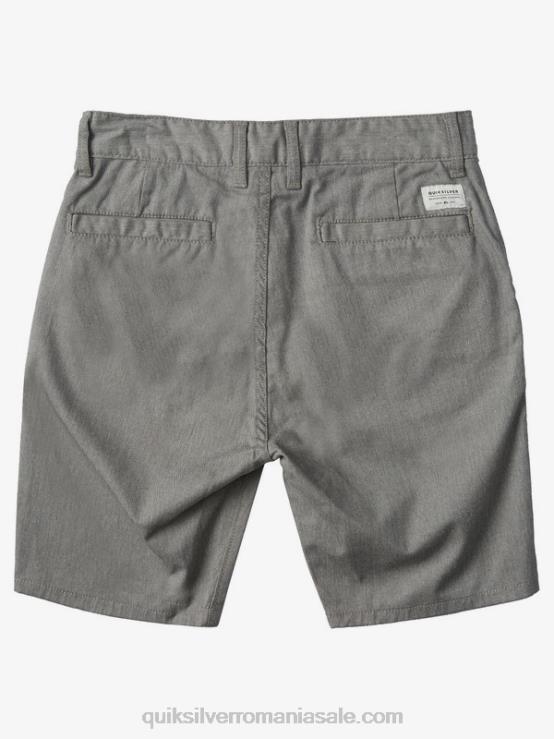 erica gri deschis 8-16 pantaloni scurți chino stretch noi de zi cu zi XT6B2108 băieți Quiksilver
