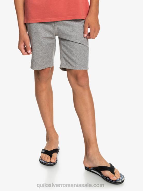 erica gri deschis 8-16 zilnic 17 pantaloni scurți chino XT6B2286 băieți Quiksilver