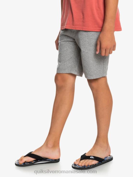 erica gri deschis 8-16 zilnic 17 pantaloni scurți chino XT6B2286 băieți Quiksilver