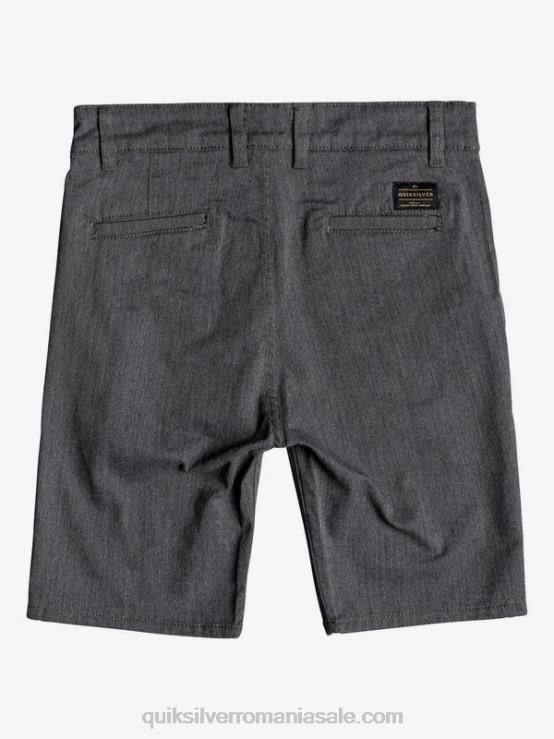 erica gri închis 8-16 noua unire zilnică 17 pantaloni scurți chino XT6B2279 băieți Quiksilver
