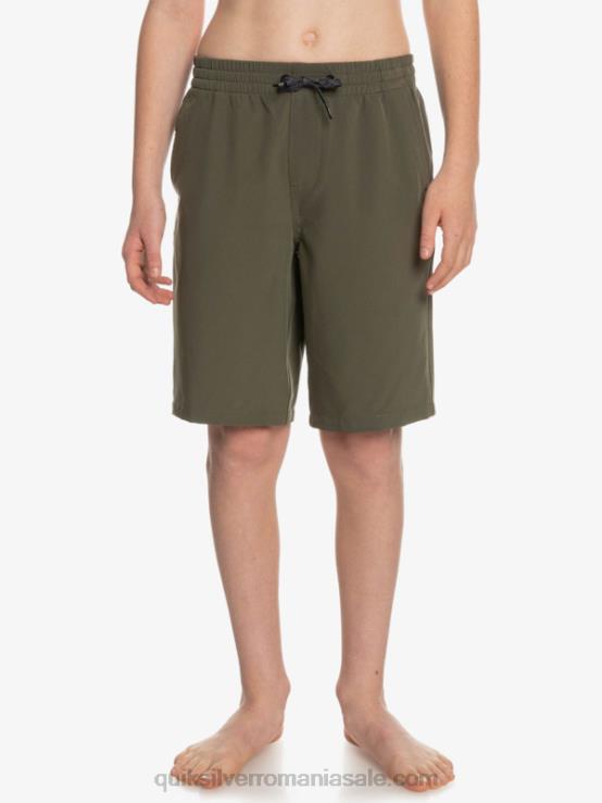 frunza de strugure 8-16 ocean elastic amph yth 18 pantaloni scurți hibrid XT6B2255 băieți Quiksilver