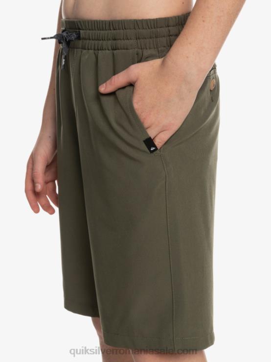 frunza de strugure 8-16 ocean elastic amph yth 18 pantaloni scurți hibrid XT6B2255 băieți Quiksilver