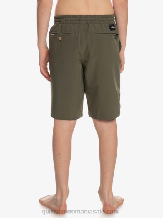 frunza de strugure 8-16 ocean elastic amph yth 18 pantaloni scurți hibrid XT6B2255 băieți Quiksilver