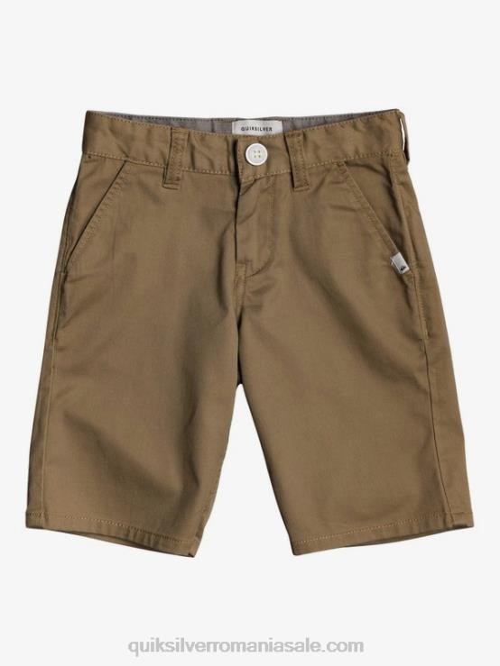 lemn de ulm 2-7 pantaloni scurți chino stretch union de zi cu zi XT6B2103 băieți Quiksilver